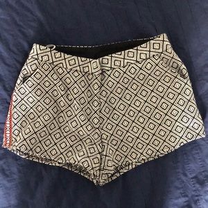 Lovers + Friends Black Patterned Shorts